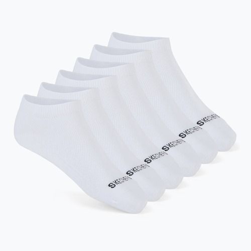 Női zokni SKECHERS Non Terry Low Cut 6 par white traditional