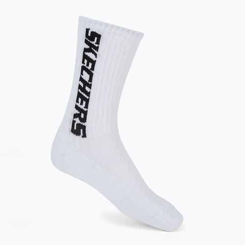 Férfi zokni SKECHERS 1/2 Terry Crew 3 pár white/black