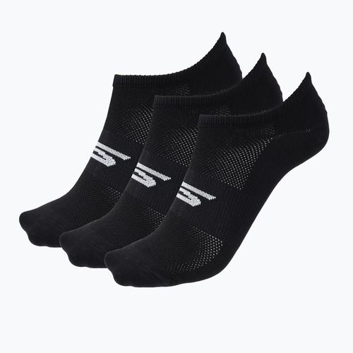 Férfi zokni SKECHERS Microfiber Non Terry No Show 3 pár black/white