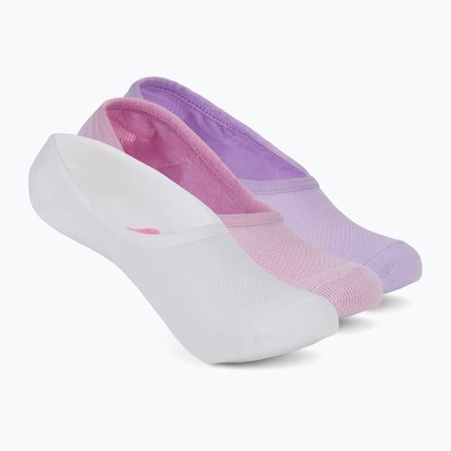Női zoknik SKECHERS Non Terry No Show Liner 3 pár white/purple