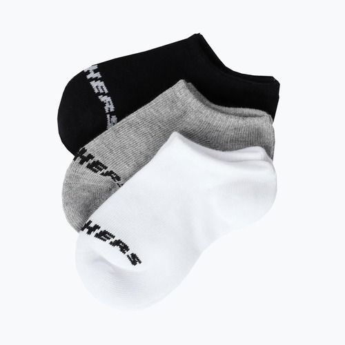 Gyerek zokni SKECHERS Non Terry No Show 3 pár white/grey