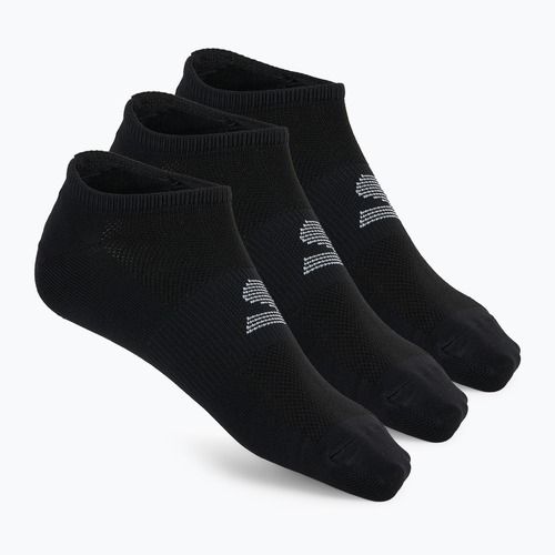 Férfi zokni SKECHERS Microfiber Non Terry No Show 3 pár black/white