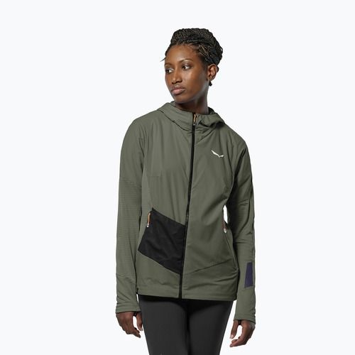 Női széldzseki Salewa Pedroc Polarlite Wind Hood faded green