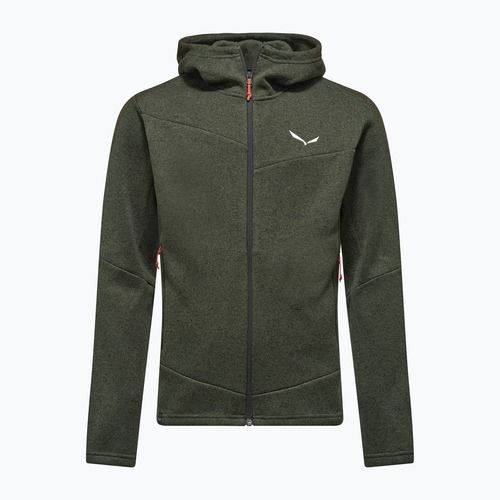 Férfi trekking pulóver Salewa Puez Rocca Polarlite Hood dark olive