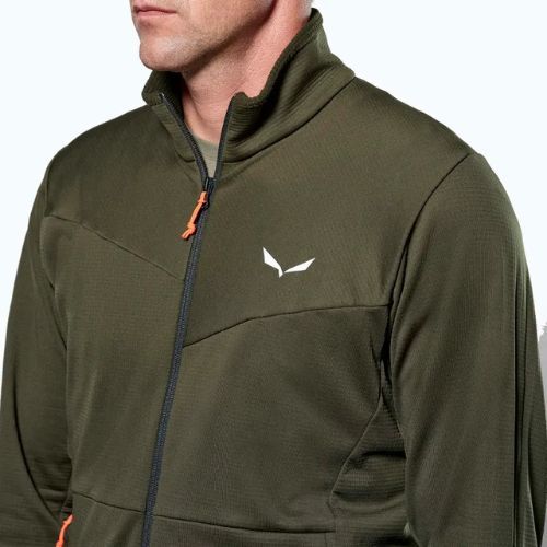 Férfi trekking pulóver Salewa Puez Cammio PL dark olive