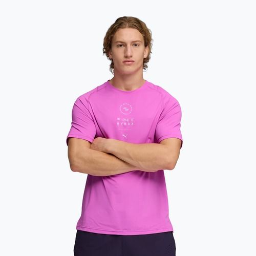 Férfi edzőpóló PUMA x HYROX Dryelite Training Tee rózsaszín