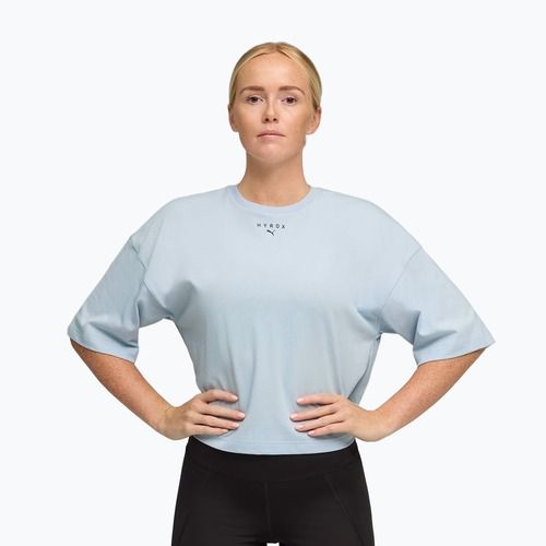 Női edzőpóló PUMA x HYROX Cropped Lifestyle Tee szürke