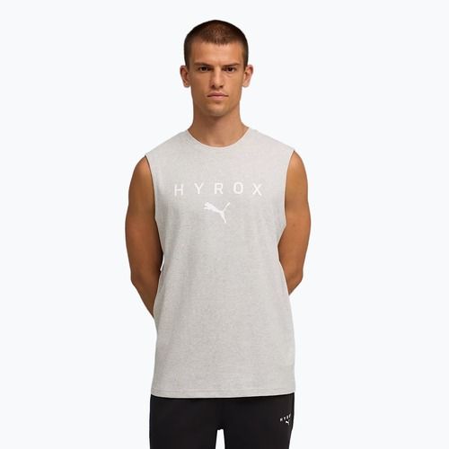 Férfi edzőpóló PUMA x HYROX Cutoff Tank szürke