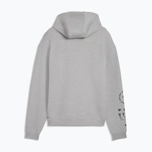 Férfi edzőpulóver PUMA x HYROX Cloudspun kapucnis pulóver szürke