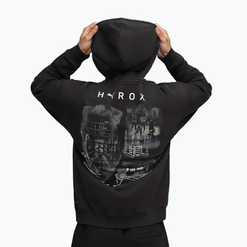 Férfi edzőpulóver PUMA x HYROX Heavyweight Hoodie fekete