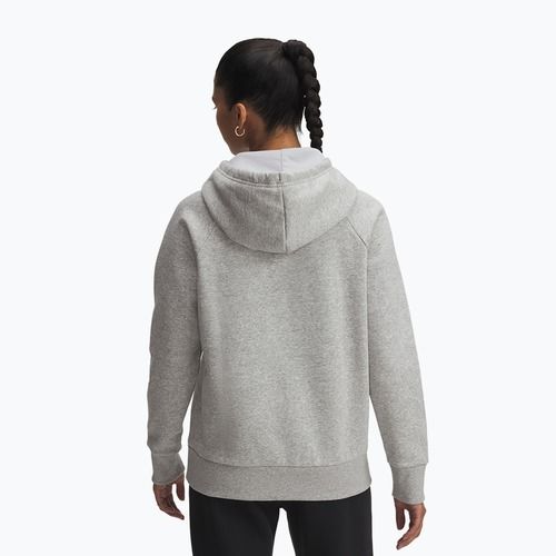 Női pulóver Under Armour Rival Feelce Shimmer Hoody mod gray light heather/iridescent