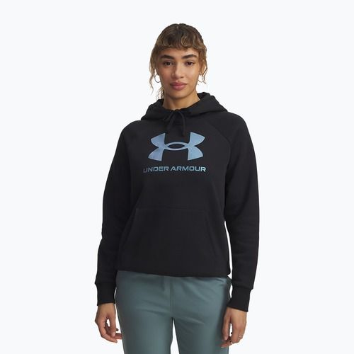 Női Under Armour Rival Feelce Shimmer kapucnis pulóver fekete/irizáló