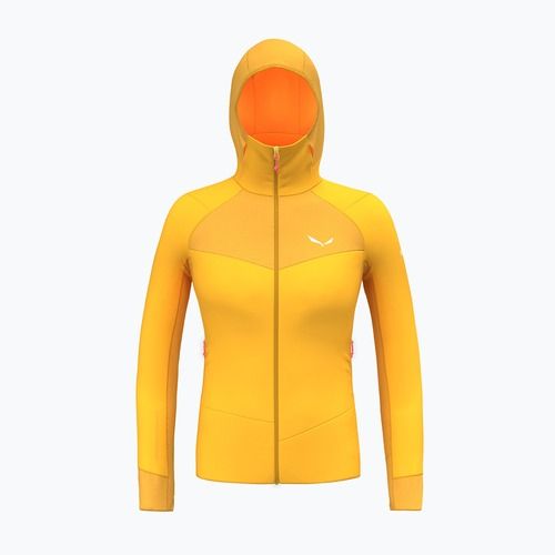 Női trekking pulóver Salewa Agner PL Hooded gold
