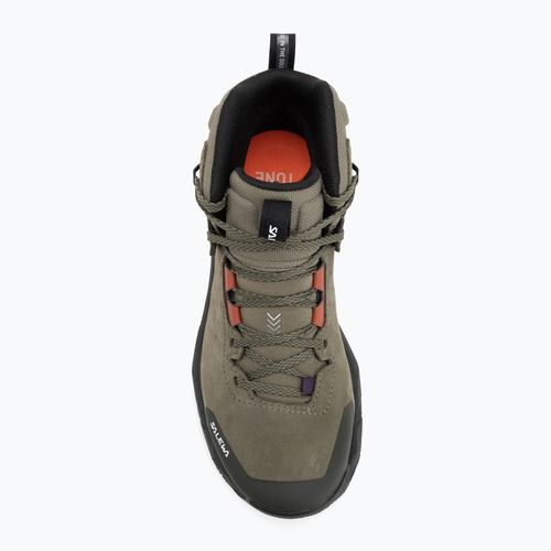 Női középmagas szárú túracipő Salewa Pedroc 2 Leather Mid PTX faded green/dark olive