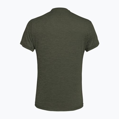 Férfi póló Salewa Puez Melange Dry faded green melange