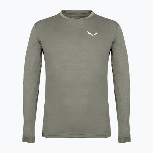 Férfi hosszú ujjú póló Salewa Puez Melange Dry faded green melange