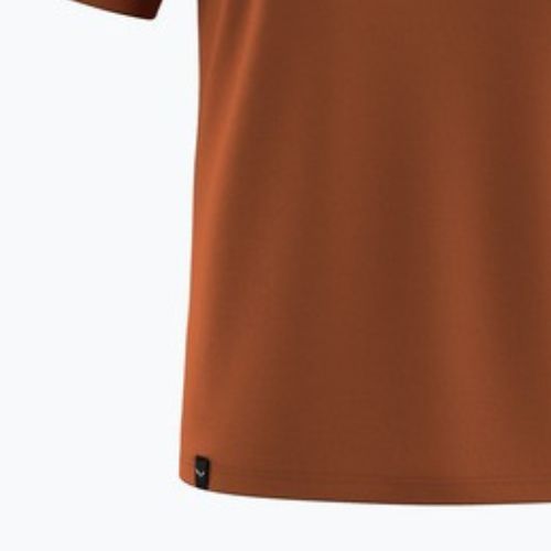 Férfi póló Salewa Solidlogo Dry Bombay Brown