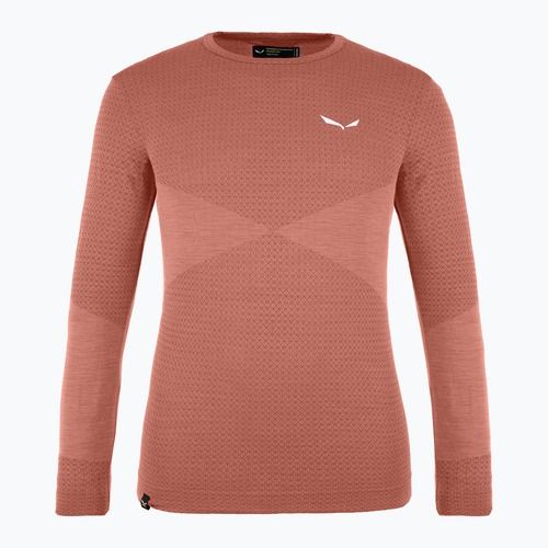 Gyerek termoaktív hosszú ujjú felső Salewa Zebru Med Warm AMR Etruscan Red