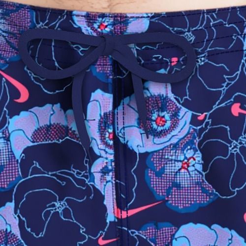 Férfi fürdőnadrág Nike Multi Poppy Print 5" Volley midnight navy