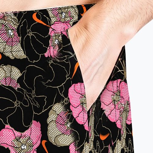 Férfi fürdőshort Nike Multi Poppy Print 5" Volley black