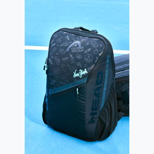 HEAD Tour 25L Neon 2025 tenisz hátizsák 25 l fekete/kék