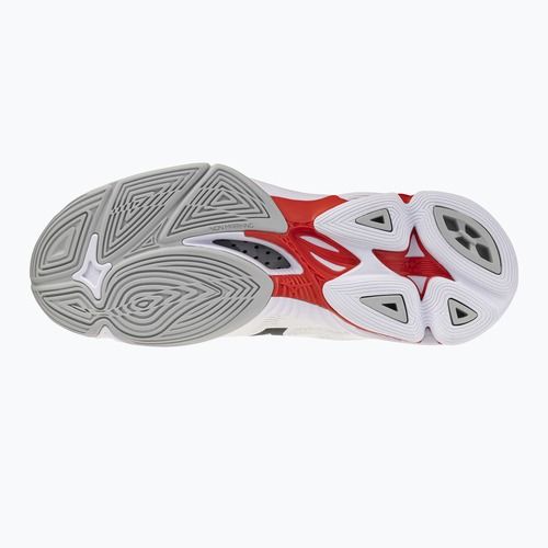 Röplabda cipő Mizuno Wave Lightning Pro Mid white/black/fiery red