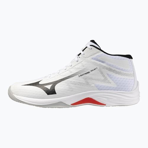 Röplabdacipő Mizuno Lightning Select Mid white/black/fiery red
