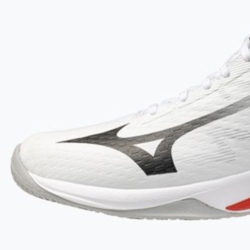 Röplabdacipő Mizuno Lightning Select Mid white/black/fiery red