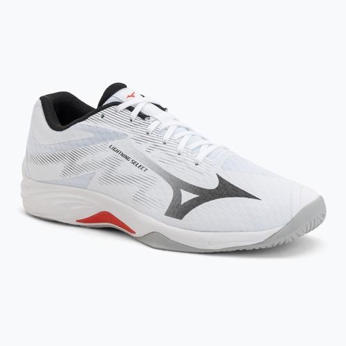 Röplabdacipő Mizuno Lightning Select white/black/fiery red