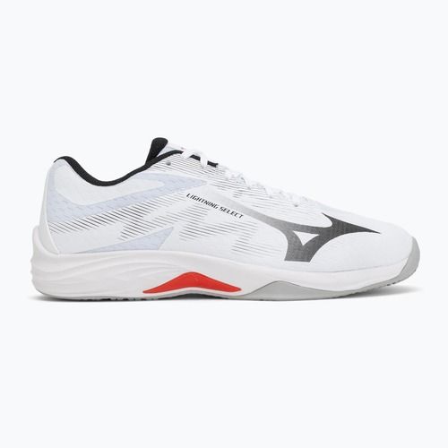 Röplabdacipő Mizuno Lightning Select white/black/fiery red