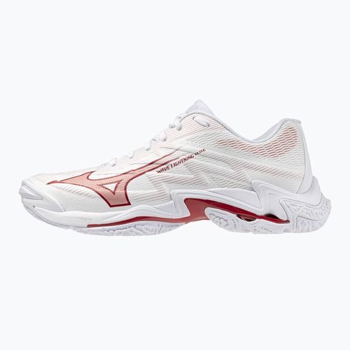 Női röplabdacipő Mizuno Wave Lightning Elite White/Rose Elegance/Lava Falls