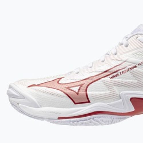 Női röplabdacipő Mizuno Wave Lightning Elite White/Rose Elegance/Lava Falls