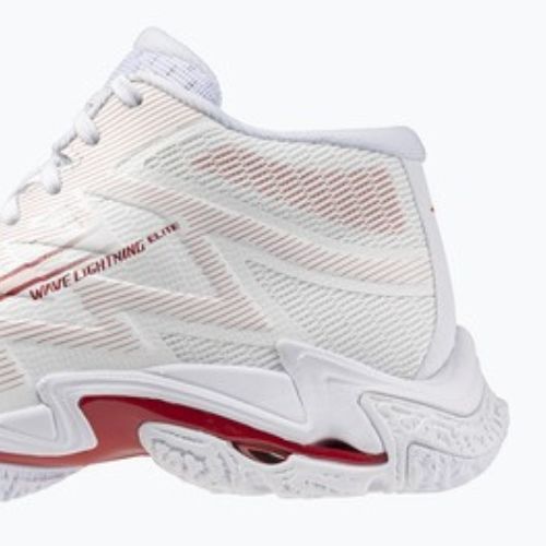Női röplabdacipő Mizuno Wave Lightning Elite Mid white/rose elegance/lava falls