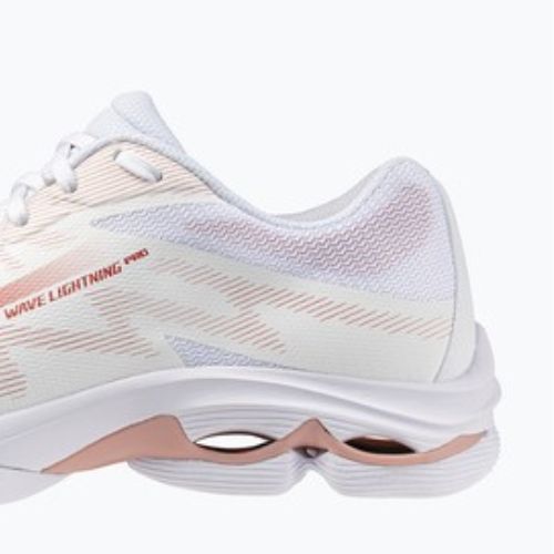 Női röplabdacipők Mizuno Wave Lightning Pro white/rose elegance/lava falls