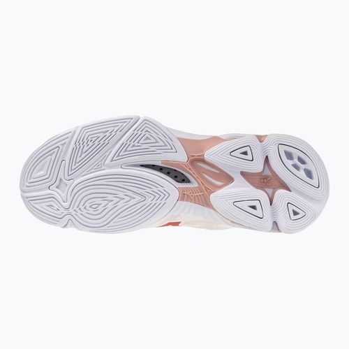 Női röplabdacipők Mizuno Wave Lightning Pro Mid white/rose elegance/lava falls