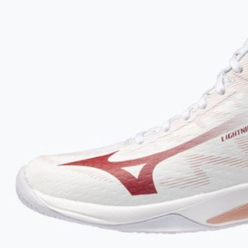 Női röplabdacipő Mizuno Lightning Select Mid white/rose elegance/lava falls