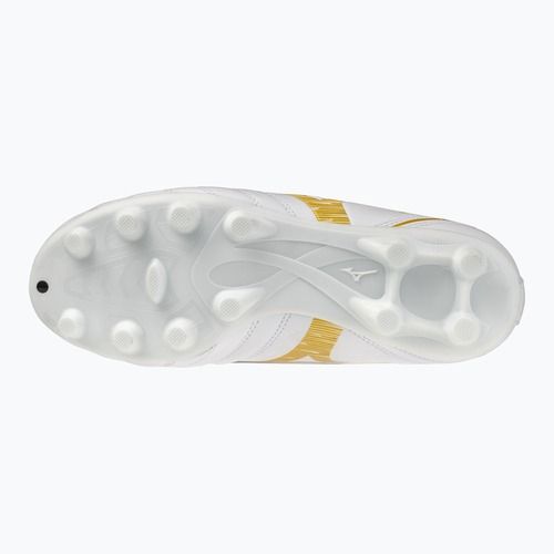 Gyerek focicipő Mizuno Monarcida Neo III Select FG white/mp gold