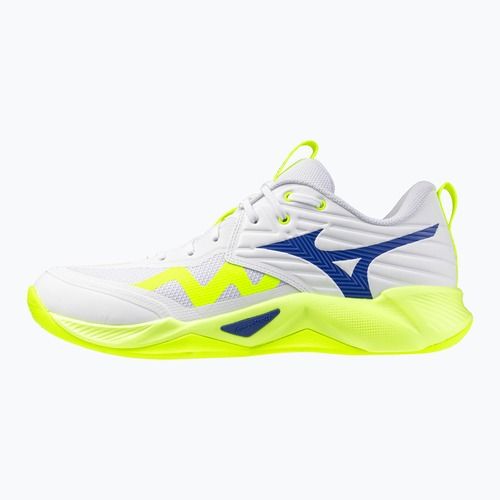Röplabdacipő Mizuno Wave Momentum Pro white/lightning yellow/dazzling blue