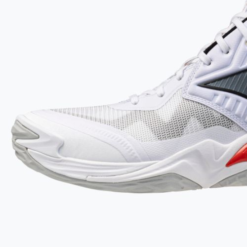 Röplabdacipő Mizuno Wave Momentum Elite Mid white/black/fiery red