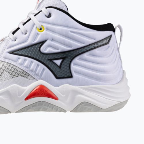Röplabdacipő Mizuno Wave Momentum Elite Mid white/black/fiery red