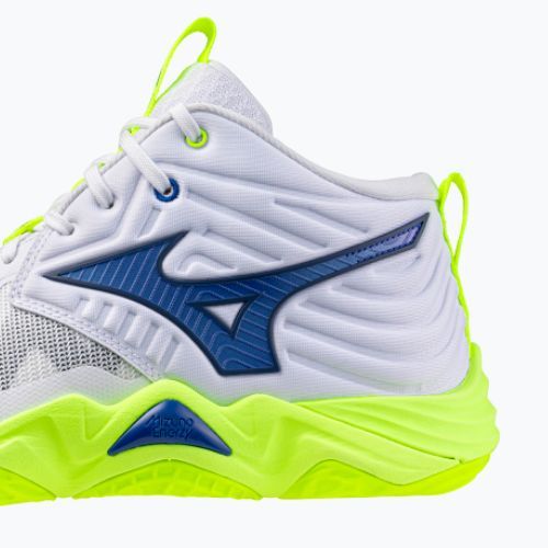 Röplabdacipő Mizuno Wave Momentum Elite Mid white/lightning yellow/dazzling blue