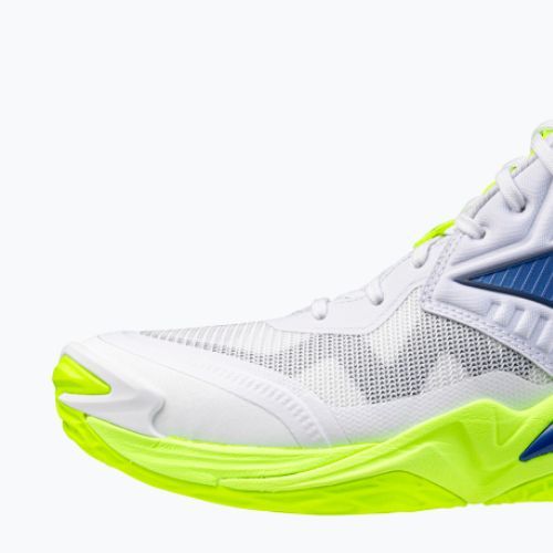 Röplabdacipő Mizuno Wave Momentum Elite Mid white/lightning yellow/dazzling blue
