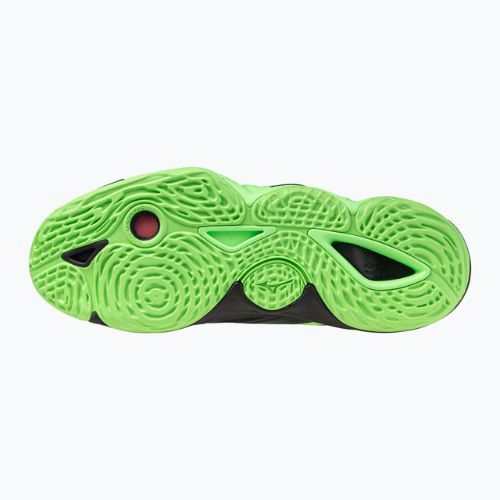 Mizuno Wave Momentum Elite röplabdacipő black/glowing apple/mandarin orange