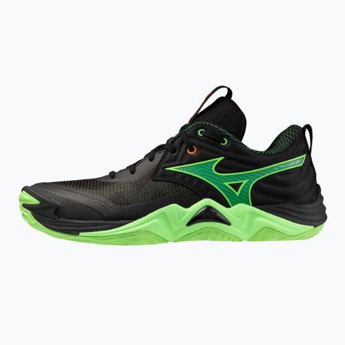 Mizuno Wave Momentum Elite röplabdacipő black/glowing apple/mandarin orange