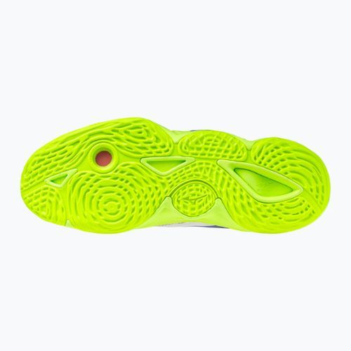 Röplabdacipő Mizuno Wave Momentum Elite white/lightning yellow/dazzling blue