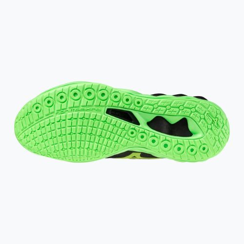 Röplabdacipő Mizuno Wave Luminous 3 black/glowing apple/mandarin orange