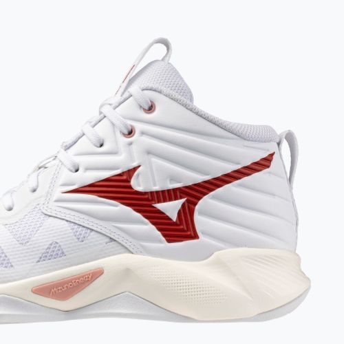 Női röplabdacipő Mizuno Wave Momentum Pro Mid white/rose elegance/lava falls