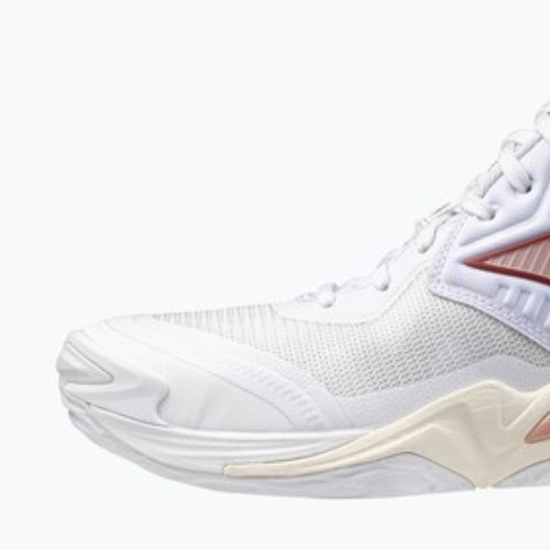 Női röplabdacipő  Mizuno Wave Momentum Elite Mid White/Rose Elegance/Lava Falls