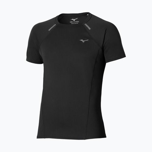 Férfi futópóló Mizuno Active DryAeroFlow Tee black