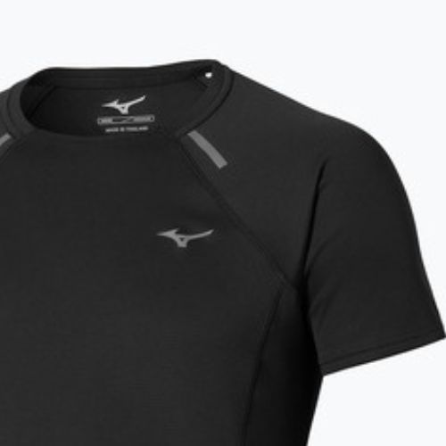 Férfi futópóló Mizuno Active DryAeroFlow Tee black